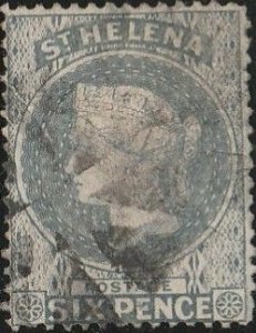 St. Helena, #6 Used From 1889