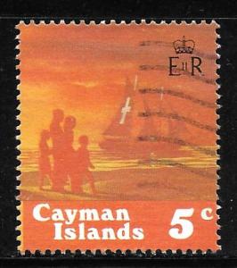 Cayman Islands 532b: 5c Evening Beach Scene, used, VF