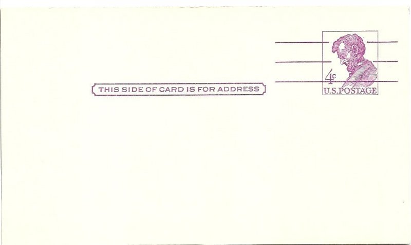 Scott# UX48 Type 1 US Postal Card