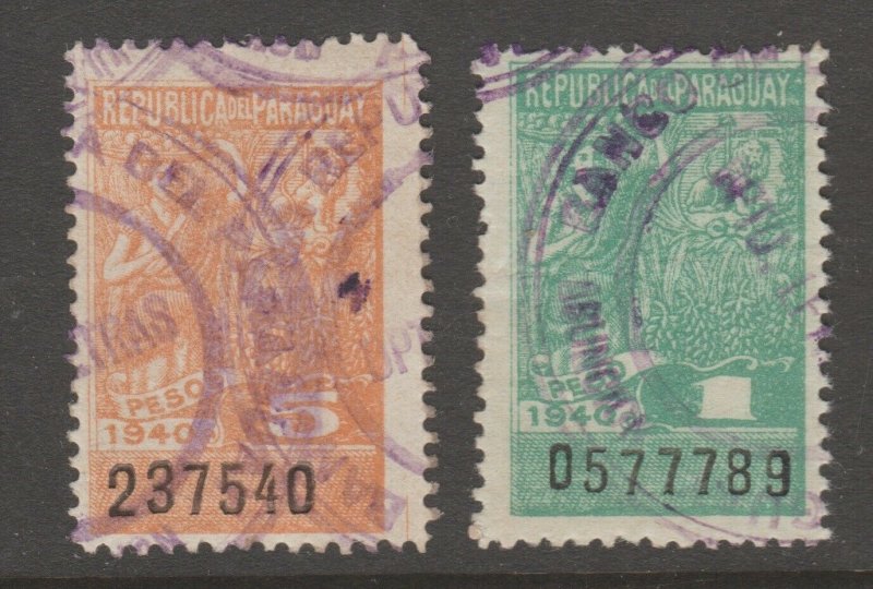 Paraguay revenue stamp Fiscal - 5-24-20 -