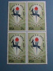 SOUTH AFRICA-1969 SC#353 OLYMPIC GAMES MNH BLOCK  VF WE SHIP TO WORLD WIDE