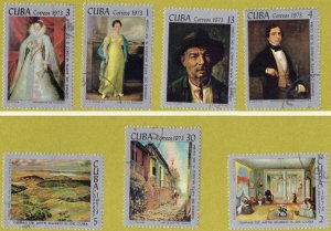 Thematic stamps CARIBBEAN 1973 PAINTINGS 7v used