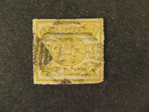 Germany-Brunswick #16 used small tear near LL corner a22.11 6697