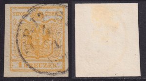 Austria - 1854 - Scott #1d - used - TRIEST pmk Italy