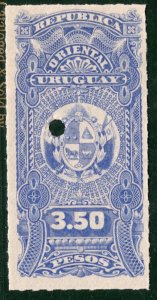 URUGUAY Revenue Stamp 3.50p High Value (Specimen) Mint MNH {samwells}GR2WHITE5