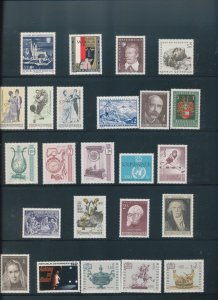 Austria 1967/73 Mostly MNH Art Aviation Theatre (Apx 200) ZK1684