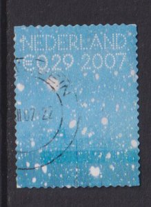 Netherlands  #1295e  used 2007 snowflakes and trees  29c