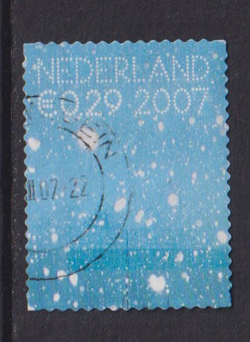 Netherlands  #1295e  used 2007 snowflakes and trees  29c