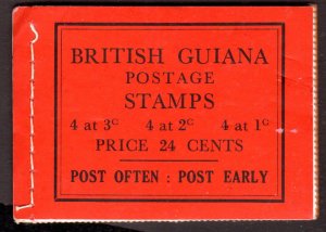 British Guiana 1949 SG SB 9b, slight damage to front cover, cat. £70.00