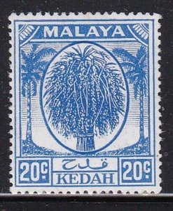 Album Treasures Malaya Kedah Scott # 73  20c  Sheaf of Rice   Mint Hinged