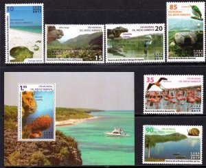 CUBA 2017 - World Environment Day - Fauna - Birds - Turtle - MNH Set + S/S