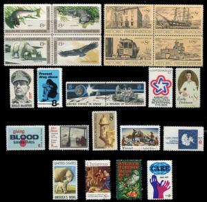 1971 Commemorative Year Set of 23 Mint Never Hinged Stamps - Stuart Katz