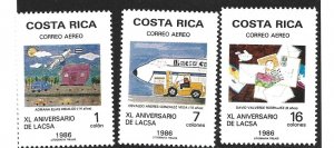 Costa Rica Scott 912-914 Mint NH 2021 cv $19.65