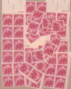 1121   Noah Webster, Author.   100 4 cent  mint single stamps.   Issued in 1958.