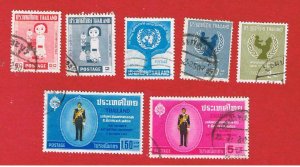 Thailand #412//422   VF used  3 sets + single  Free S/H