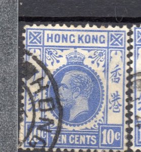 Hong Kong 1921 Early Issue Fine Used 10c. 309889