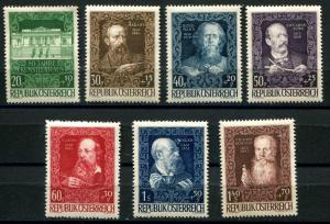 Austria SC# B248-51 Famous People MNH(*)