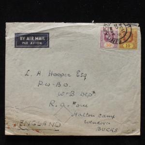ZS-AB725 STRAITS SETTLEMENTS - Airmail, 1934 From Singapore To Bucks Cover