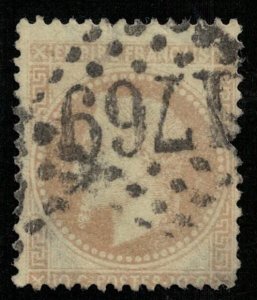 France, 1863-1870 Emperor Napoléon III, 10 c, YT #28 (Т-7987)