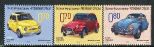 BOSNIA SERBIA(095) - Oldtimers - Cars - MNH(**) Set - 2009