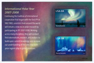 Scott 4123 84c International Polar Year Souvenir Sheet Used