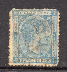 Philippines 1870s Classic Alfonso Used Value 125m. 182379