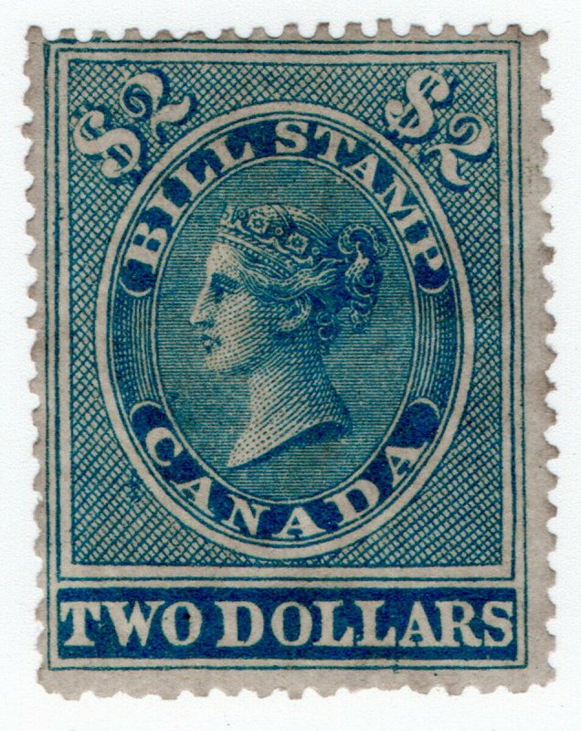 (I.B) Canada Revenue : Bill Stamp $2 (1864)