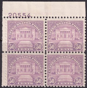 #701 Mint NH, Fine+, Plate number block of 4 (CV $230) (CV $50 - ID36686) - J...