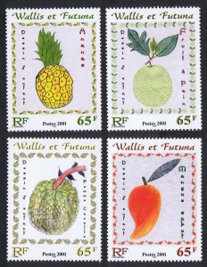 Wallis and Futuna Children's Fruit Paintings 4v 2001 MNH SC#545-546 SG#784-787