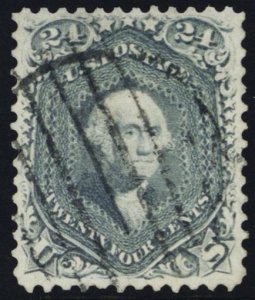 70b, Used VF 24¢ Steel Blue - With PSE Graded 85 And PFC * Stuart Katz