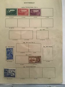 Montserrat 1942-1949 stamps pages R27534 