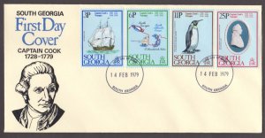 SOUTH GEORGIA - 1979 CAPTAIN COOK - 4V FDC