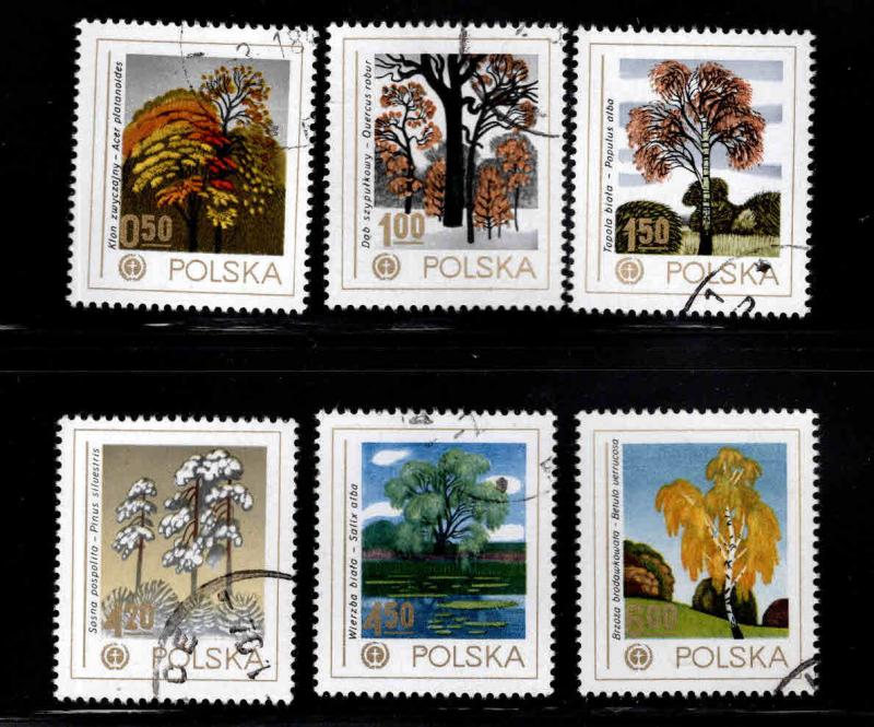 Poland Scott 2276-2281 Used CTO Tree set