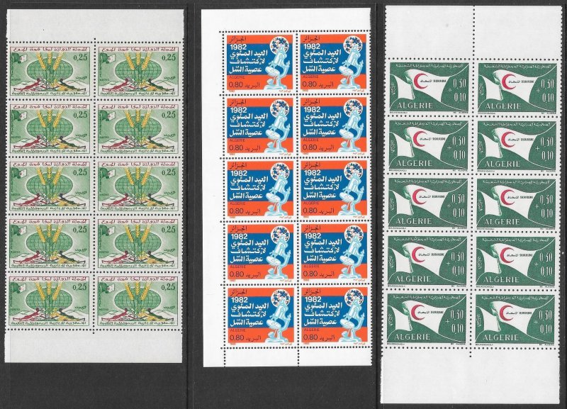 ALGERIA (86 Blocks) 695 Stamps ALL Mint Never Hinged Post Office Fresh!