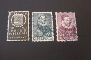 Netherlands 1933 Sc 196-8 FU