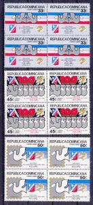 Dominican Rep. C323-25 MNH 1980  UPU Centenary Blocks