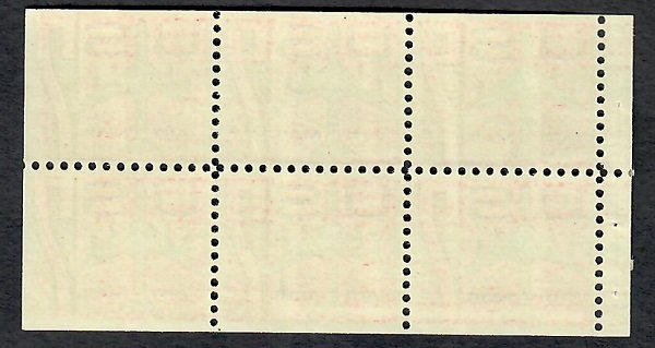 C60a MNH Airmail booklet pane