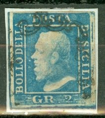 DV: Italy Two Sicilies 13g used CV $120