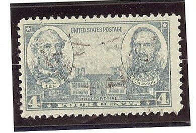 U.S. Used Scott #788 4 Cent Gray