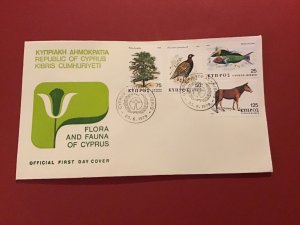 Cyprus First Day Cover Flora and Fauna of Cyprus 1979  Stamp Cover R43033