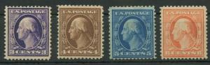 #376, 377, 378, 379 F-VF (3)H (1)NH CV $158 AU905