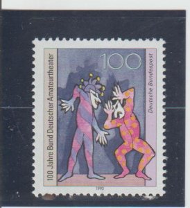 Germany  Scott#  1758  MNH  (1992 German Amateur Theaters Federation)