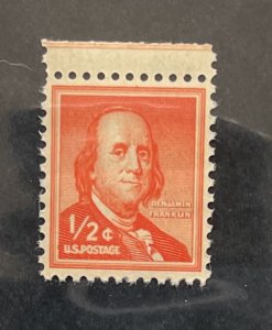 US 1955 Benjamin Franklin # 1030 MNH OG