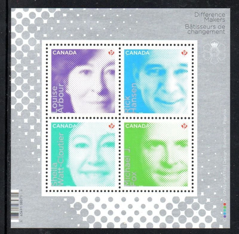 Canada Sc 2549 2012 People Making A Difference stamp sheet mint NH