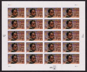 2004 37c James Baldwin, American Novelist, Sheet of 20 Scott 3871 Mint F/VF NH