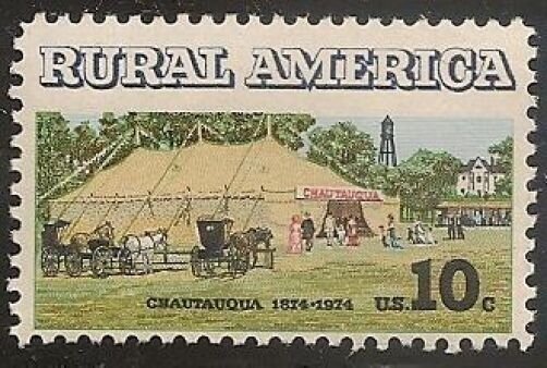 US 1505 Rural America Chautauqua Tent Buggies 10c single (1 stamp) MNH 1974