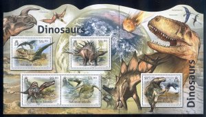 Solomon Islands - 2012 MNH minature sheet # 1187 Dinosaurs - Lot # 83