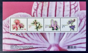 Canada 2356 Flowers Souvenir Sheet (2010). MNH