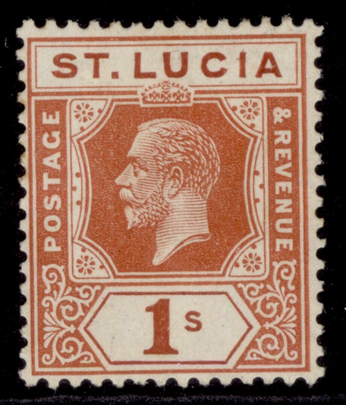 ST. LUCIA GV SG103, 1s orange, M MINT. 