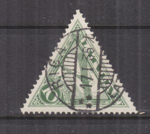 LATVIA, 1931 Air, Triangle, watermark Swastikas, perf. 11, used. 